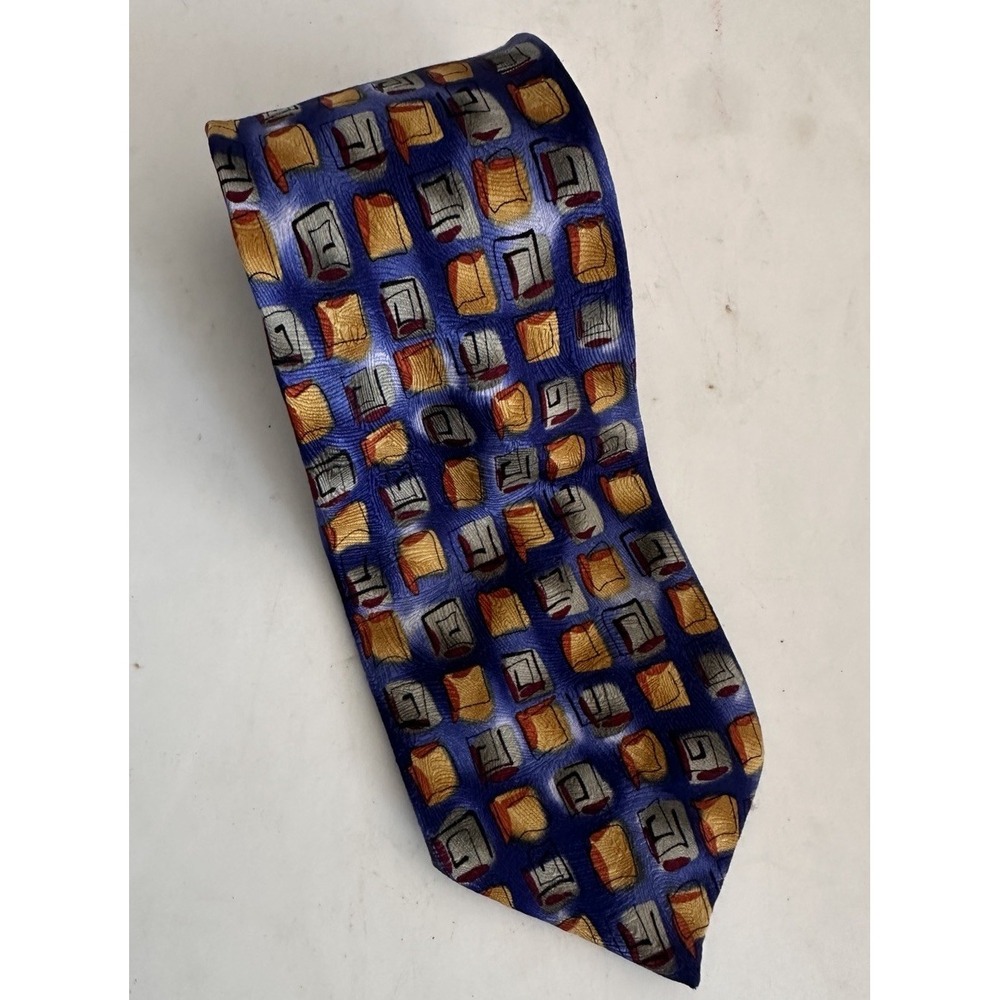 J. Garcia 100% Silk Men's Necktie Tie Nevsky Collection Thirty-Eight 38 Blue